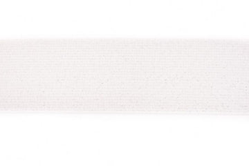 Glitzer Gummiband, elastisch, 5 cm, weiß, 0,5 m